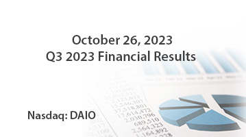 DAIO Date Q3 2023 Financial Results Released
